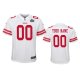 Youth 49ers Custom White Super Bowl LIV Game Jersey