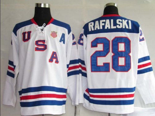 Hockey Jerseys team usa #28 pafal ski 2010 olympic white
