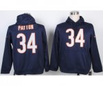 nike nfl chicago bears #34 walter payton blue [pullover hooded s