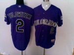 Baseball Jerseys colorado rockies #2 tulowitzki purple
