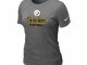 Women Pittsburgh Steelers D.Grey T-Shirt