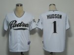 Baseball Jerseys san diego padres #1 hudson white(cool base)