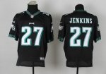 nike nfl philadelphia eagles #27 jenkins elite black jerseys