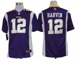 nike nfl minnesota vikings #12 harvin purple jerseys [nike limit