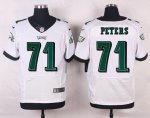 nike philadelphia eagles #71 peters elite white jerseys