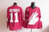 nhl team canada olympic #11 messier m&n red cheap jerseys