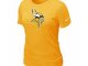 Women Minnesota Vikings Yellow T-Shirts