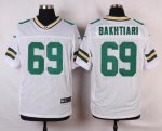 nike green bay packers #69 bakhtiari white elite jerseys