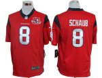 nike nfl houston texans #8 schaub red [nike limited 10th patch]