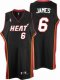 Kids Miami Heat #6 LeBron James black