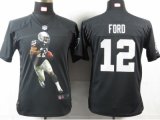 nike youth nfl oakland raiders #12 jacoby ford black [portrait f