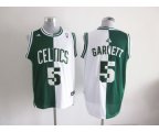 nba boston celtics #5 garnett white-green [strip revolution 30 s