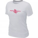 women nba houston rockets big & tall primary logo whiter T-Shirt