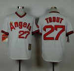 mlb jerseys Los Angeles Angels #27 Trout White 1980 Turn Back T