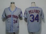 Baseball Jerseys new york mets #34 pelfrey grey(cool base)