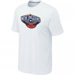 nab new orleans pelicans big & tall primary logo white T-Shirt