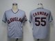 MLB Jerseys Cleveland Indians 55 Carmona Grey Cool Base