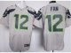 nike nfl seattle seahawks #12 fan elite grey jerseys