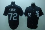 Baseball Jerseys chicago white sox #72 fisk black