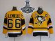 Mitchell&Ness Men Pittsburgh Penguins #66 Mario Lemieux Yellow 2017 Stanley Cup Finals Champions Stitched NHL Jersey