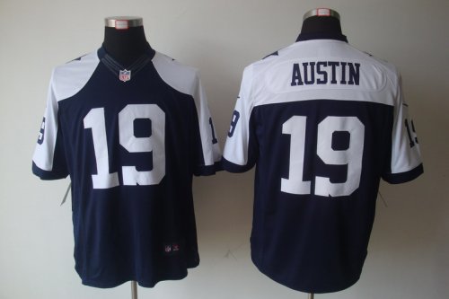 nike nfl dallas cowboys #19 austin game blue jerseys [limited th