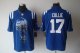 nike nfl indianapolis colts #17 collie blue jerseys [helmet tri-