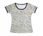 nike Chicago Bears Chest embroidered logo women Zebra stripes T-