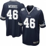 youth nike nfl dallas cowboys #46 alfred morris navy blue elite jersey