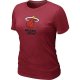 women nba miami heat big & tall primary logo red T-Shirt