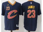 nba Cleveland Cavaliers #23 LeBron James Navy Blue Short Sleeve C Stitched Jerseys