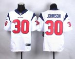 Men's Houston Texans #30 Kevin Johnson White Elite NIKE NFL Jerseys