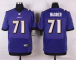 nike baltimore ravens #71 wagner purple elite jerseys