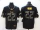Football Tennessee Titans #22 Derrick Henry Limited Black Golden Edition Jersey