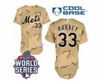 2015 World Series mlb jerseys new york mets #33 harvey camo