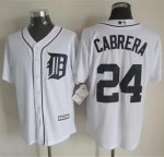 mlb jerseys Detroit Tigers #24 Cabrera White New Cool Base Stitc