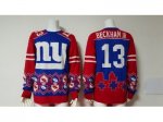 Nike New York Giants #13 Odell Beckham Jr blue Ugly Sweater