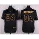 nike nfl dallas cowboys #94 randy gregory black pro line gold collection elite jerseys