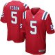 nike nfl new england patriots #5 tebow red [game]