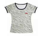 Nike San Francisco 49ers Chest embroidered logo women Zebra stri