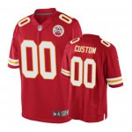 Kansas City Chiefs #00 Custom Red Nike Game Jersey - Men's