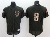 mlb san francisco giants #8 hunter pence green salute to service flexbase authentic collection jerseys
