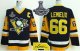 Men Pittsburgh Penguins #66 Mario Lemieux Black CCM Throwback Autographed 2017 Stanley Cup Finals Champions Stitched NHL Jersey