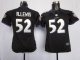 nike women nfl baltimore ravens #52 r.lewis black jerseys