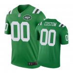 New York Jets #00 Custom Nike color rush Green Jersey