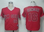 Baseball Jerseys los angeles angels #16 conger red cool base
