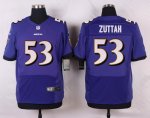 nike baltimore ravens #53 zuttah purple elite jerseys