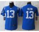 nike youth nfl indianapolis colts #13 hilton blue jerseys