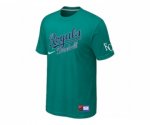 MLB Kansas City Royals Green Nike Short Sleeve Practice T-Shirt