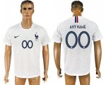 Custom France 2018 World Cup Soccer Jersey White Short Sleeves