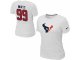 Women Nike Houston Texans #99 Watt Name & Number White T-Shirt